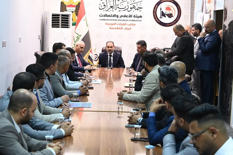 رئيس هيئاة الاعلام والاتصالات من كربلاء  يشدد على ضرورة  تعزيز ورفع الكفاءة في تغطية المناسبات الدينية  في المحافظة..