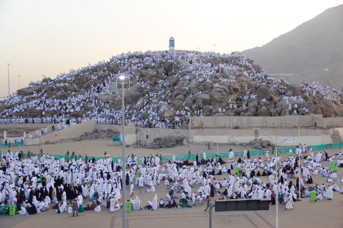 توافد حجاج بيت الله على صعيد عرفة  ،واجمالي عددهم بلغ مليون وستمئة وثلاثة وسبعين الف ومئتين وثلاثين حاجا...