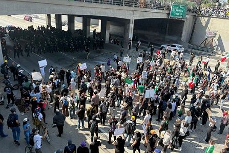 تواصل الاحتجاجات في لوس أنجلوس لليوم الثالث على التوالي