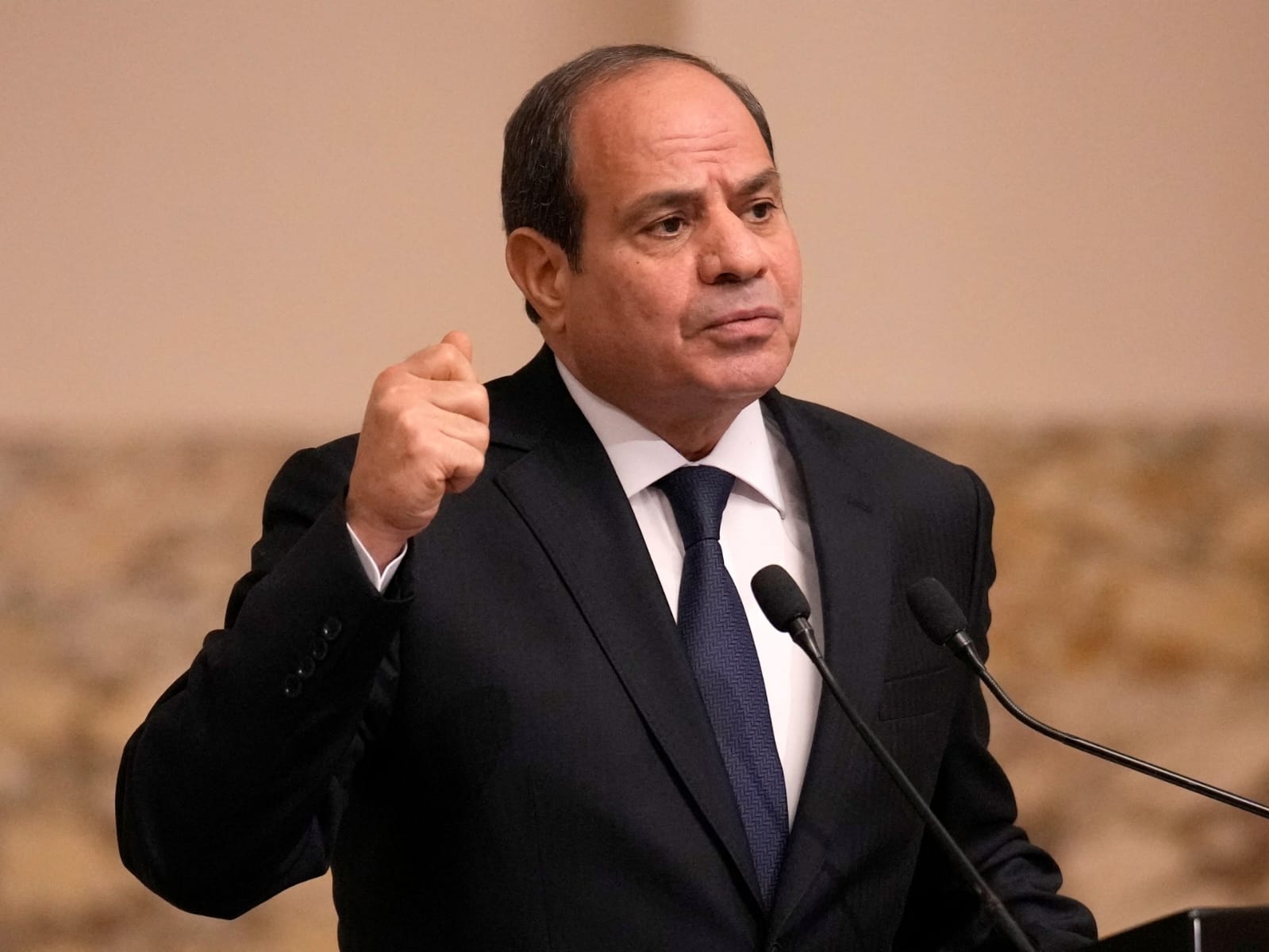 الرئيس المصري: لا يمكن أن نقوم بدور سلبي تجاه الفلسطينيين..