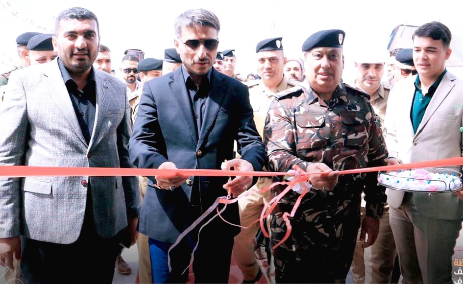 محافظ النجف يفتتح مركز شرطة المناذرة بحضور القيادات الأمنية