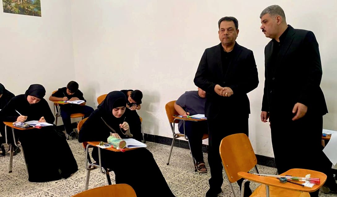 النجف : بمشاركة 104 طالب و طالبة مدرسة الموهوبين تجري إختبارات الذكاء