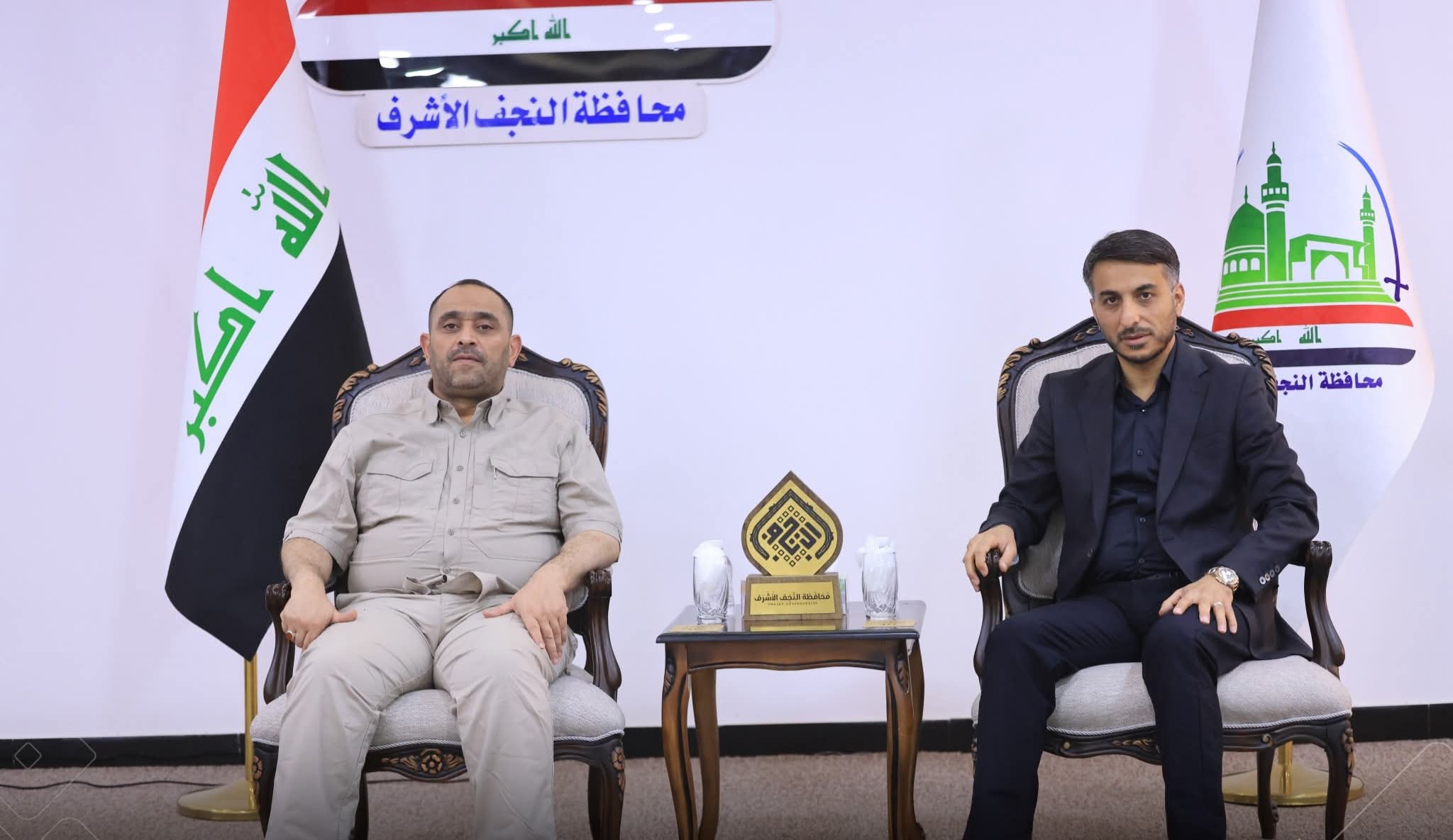 محافظ النجف يستحصل موافقة وزير الكهرباء على إنجاز خط 33 kv ضمن طريق ياحسين