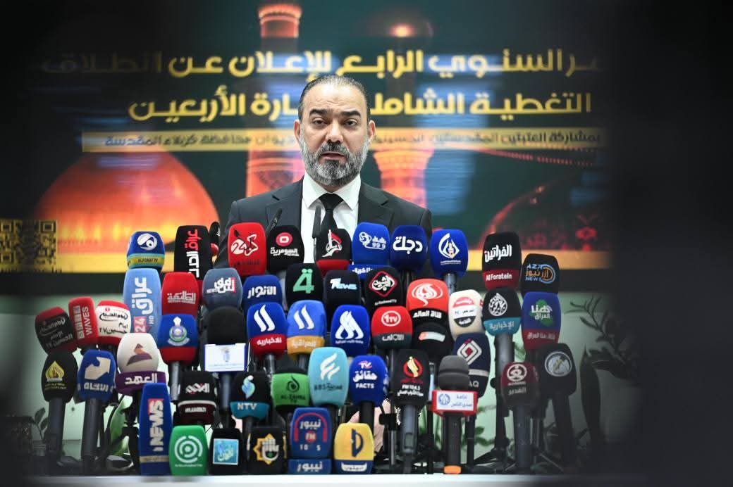 The Chairman of the Media and Communications Authority announces the statistical indicators to cover the Arbaeen visit in the holy city of Karbala