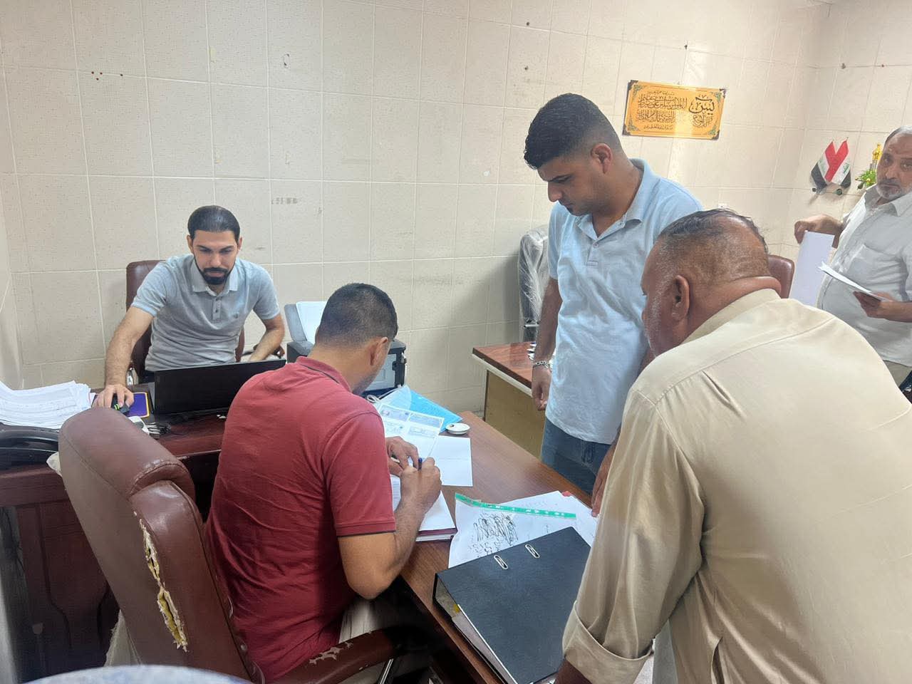 مديرية شهداء النجف تستقبل الطلبة من ذوي الشهداء