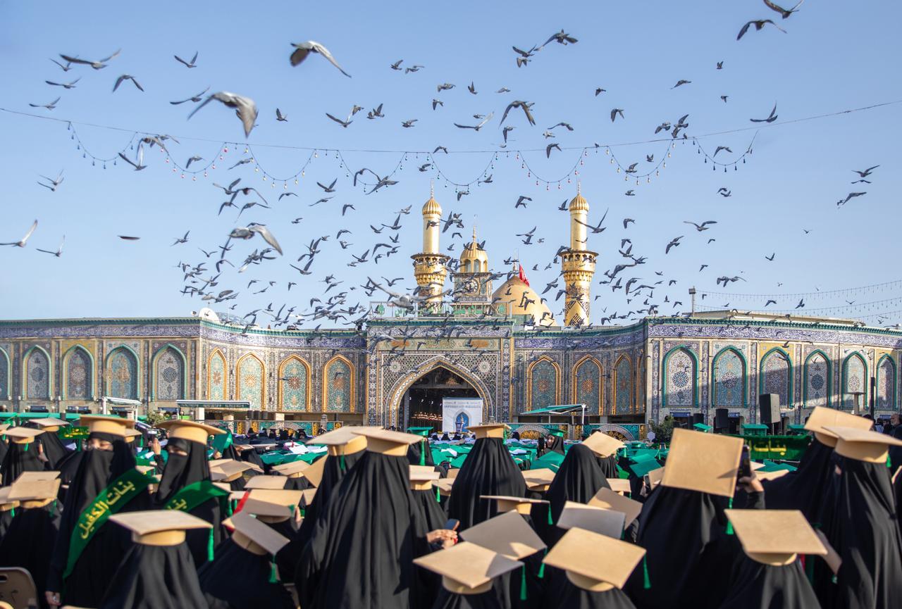 انطلاق فعاليات الحفل المركزي لتخرج طالبات الجامعات العراقية والدول الإسلامية بنسخته التاسعة في كربلاء