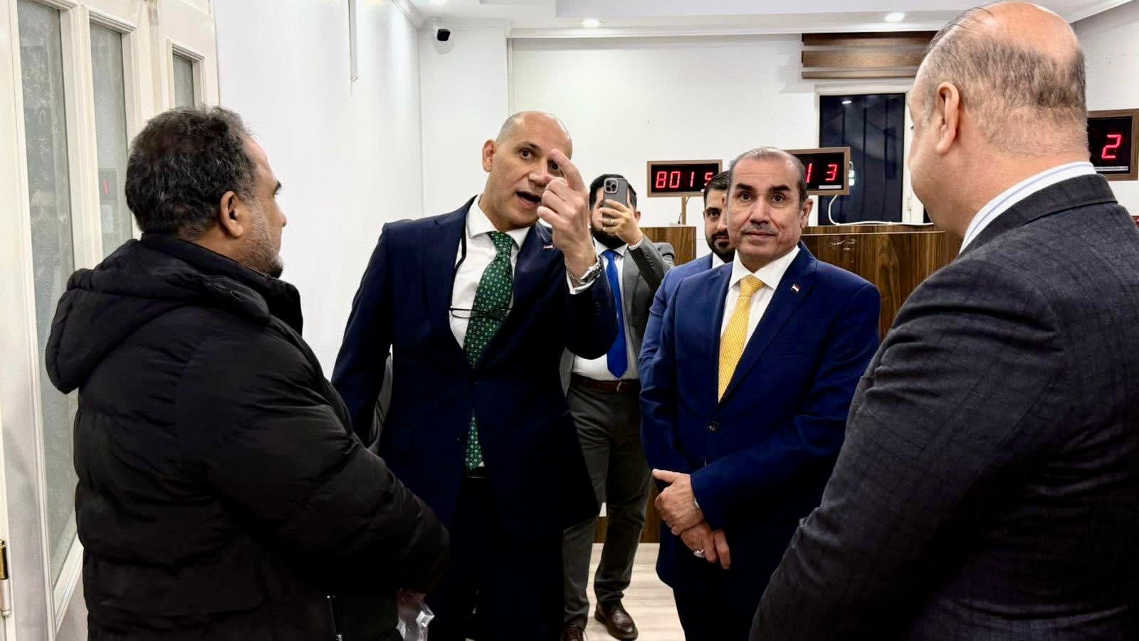 السفير اللجماوي يتفقد القنصلية العراقية في غازي عنتاب ويشدد على تحسين الخدمات للمواطنين