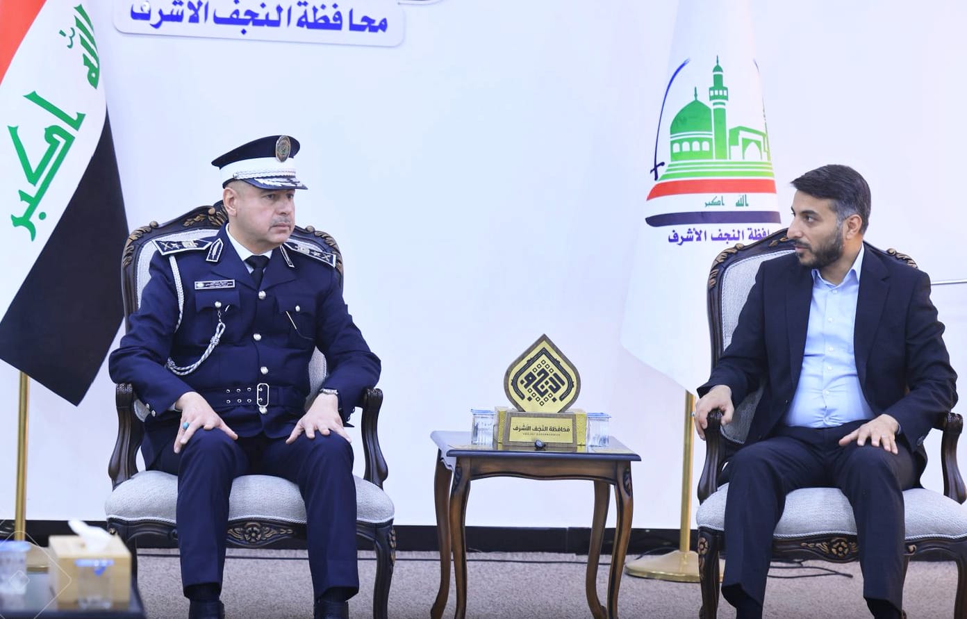 گناوي : يستقبل مدير المرور العام و يبحث معه  واقع الحركة المرورية في المحافظة