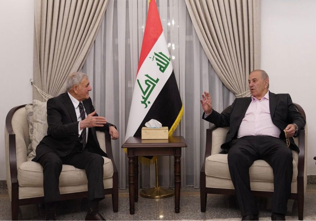 د. اياد علاوي يستقبل فخامة رئيس الجمهورية