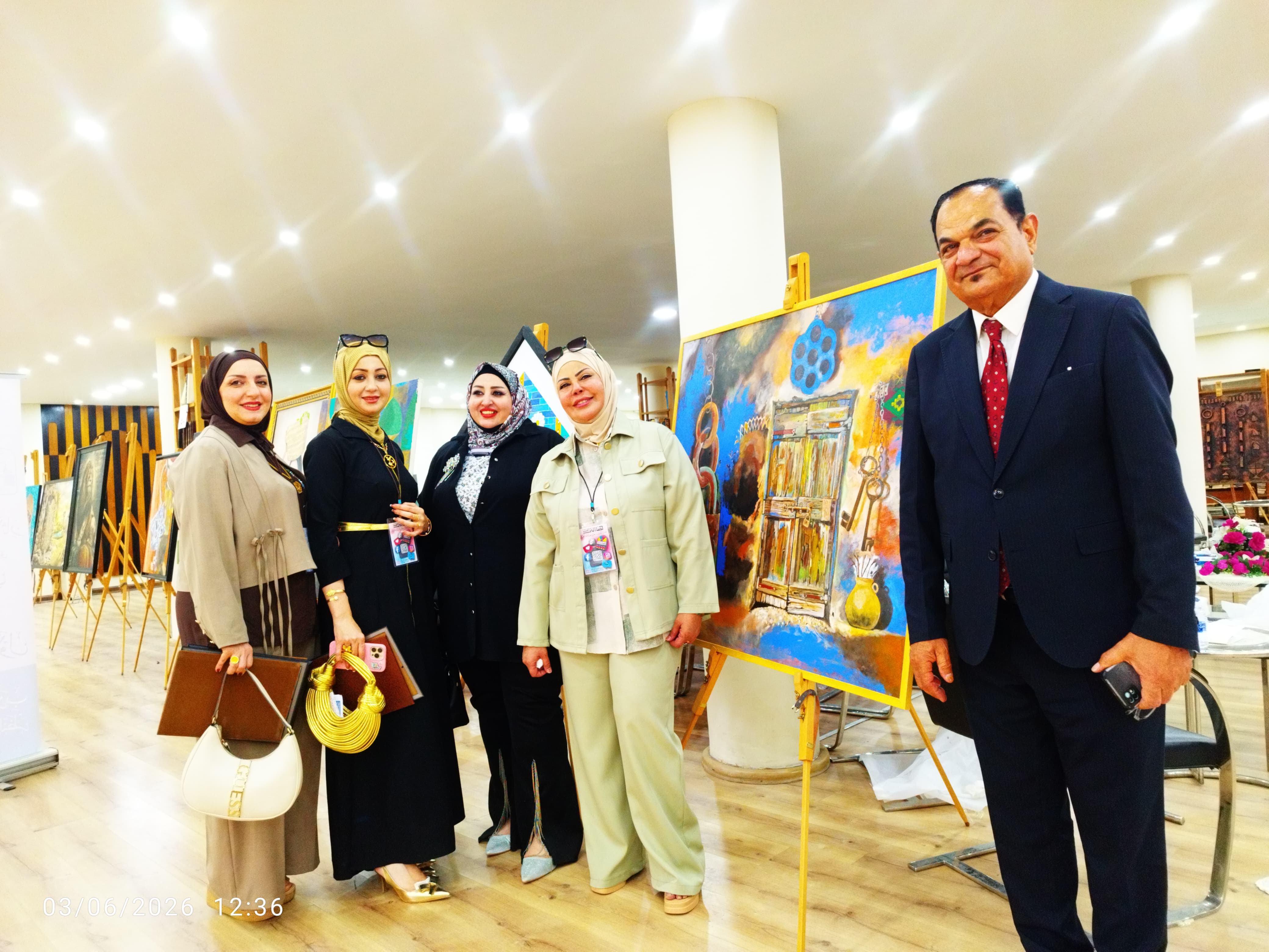 رابطة الأفندي العراقي وجماعة كيو بي للفنون التشكيلية تفتتحان المعرض التراثي الأول بمشاركة فنانين من ثماني محافظات..