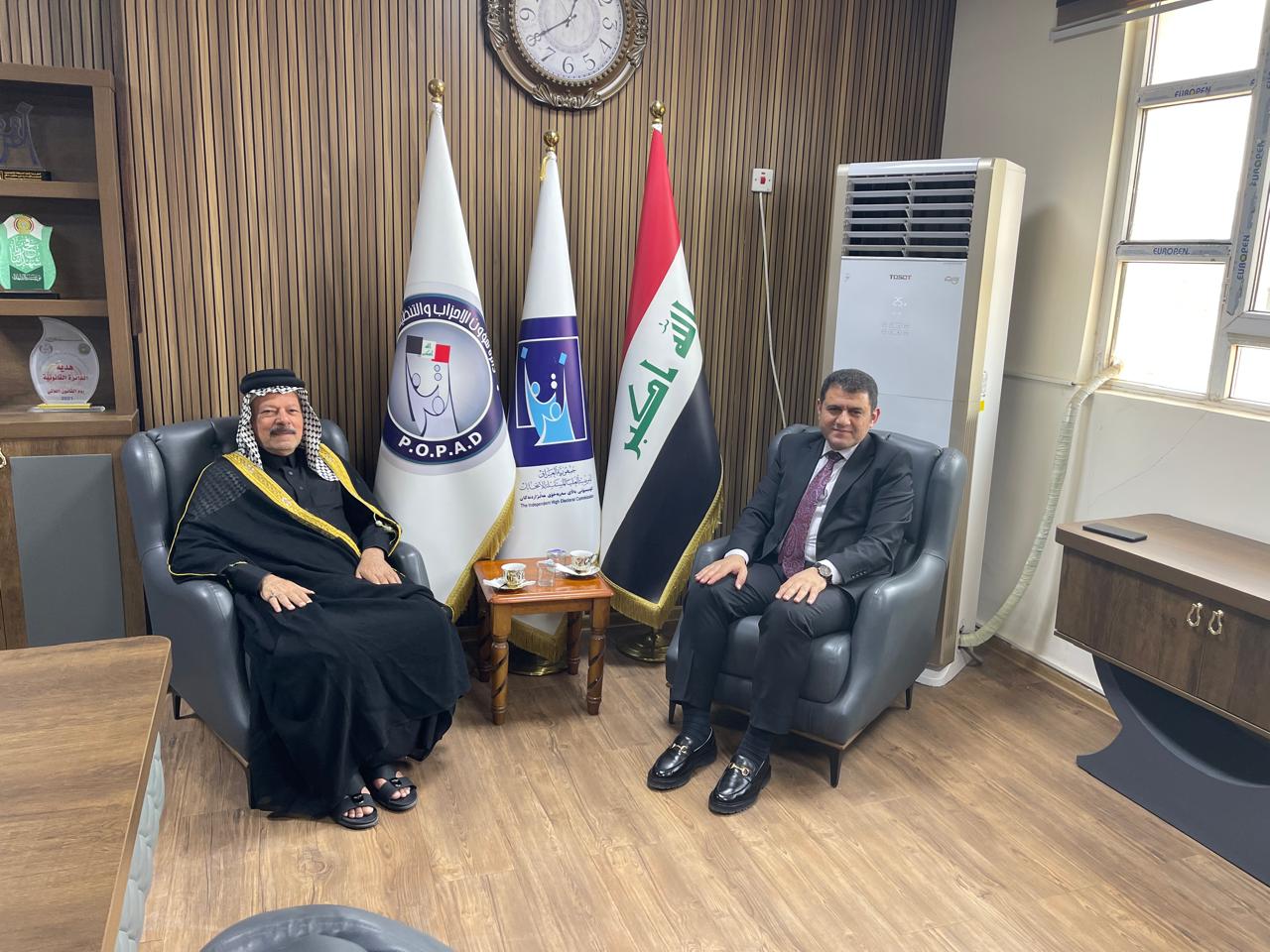 الأسدي يبحث مع مدير عام دائرة شؤون الأحزاب تعزيز نزاهة الانتخابات وترسيخ ثقة المواطنين بالعملية الانتخابية