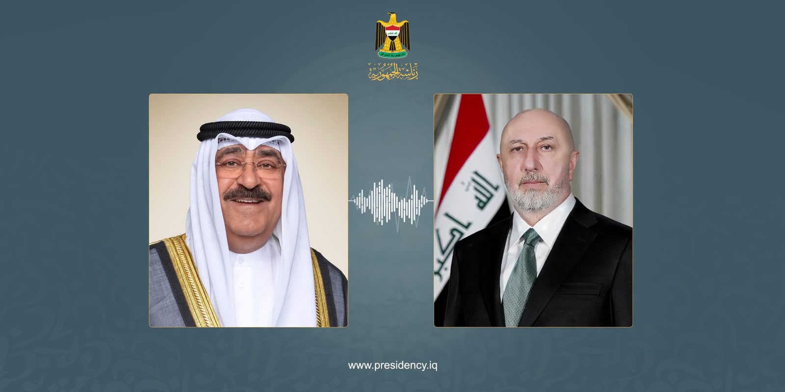 رئيس الجمهورية يبحث مع أمير الكويت العلاقات الثنائية والتطورات في المنطقة