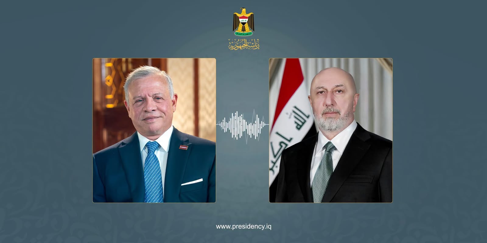 رئيس الجمهورية والعاهل الأردني يؤكدان أهمية التنسيق المشترك إزاء التحديات الإقليمية